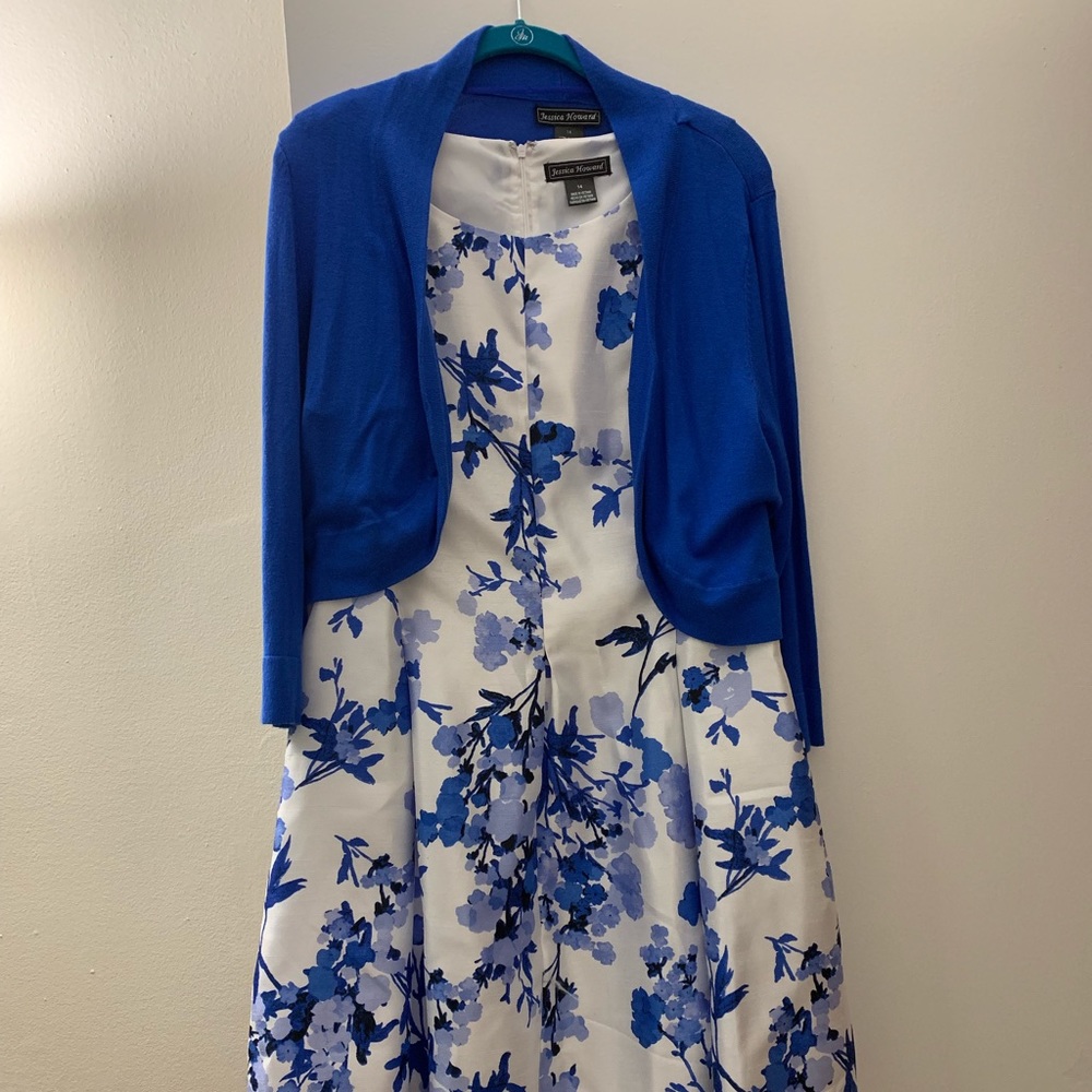 Blue formal dress dize 14